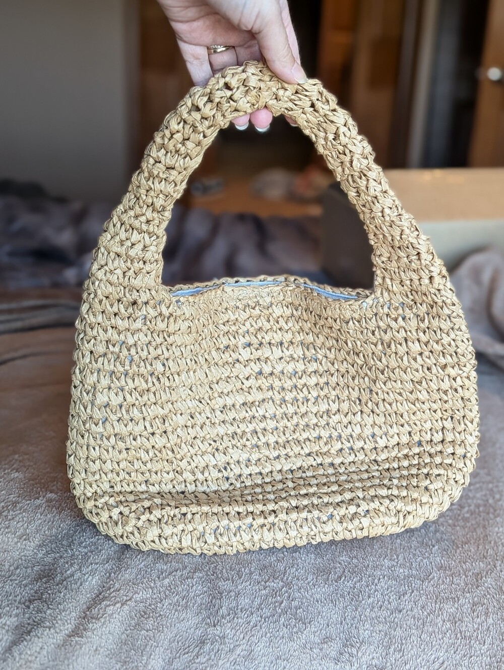 Vince Small Straw Tote